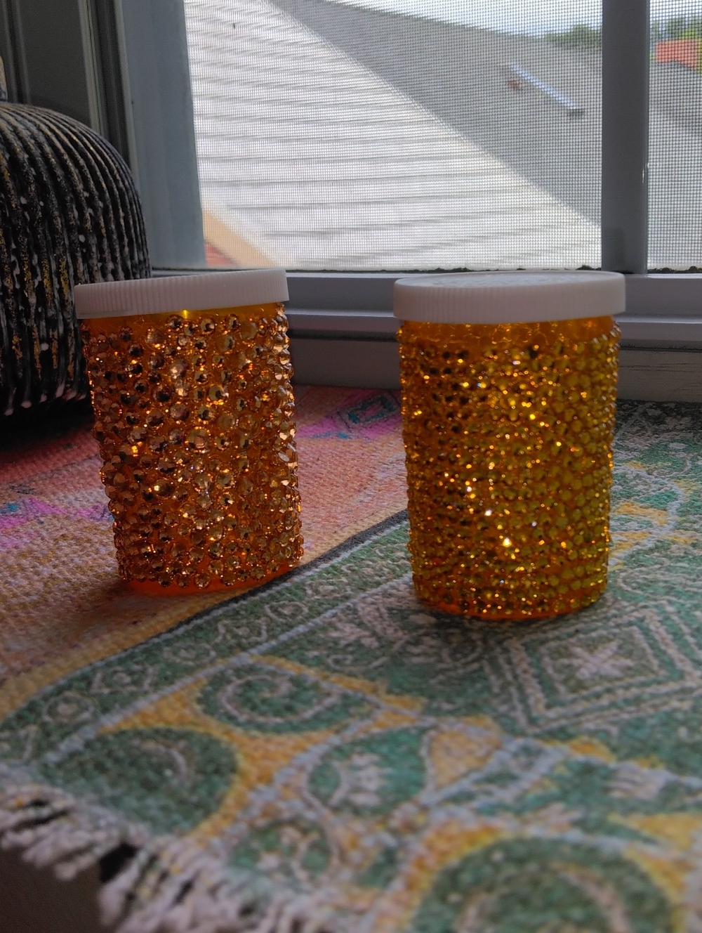 Blinged Out Prescription Bottles With Script Name
